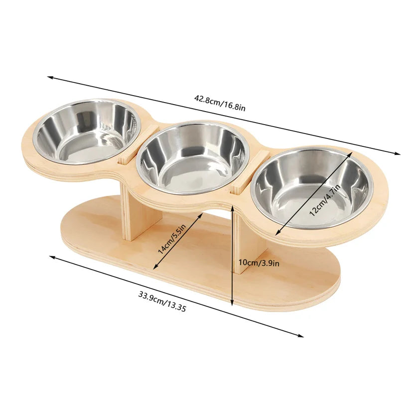 3-in-1 Elevated Pet Bowl
