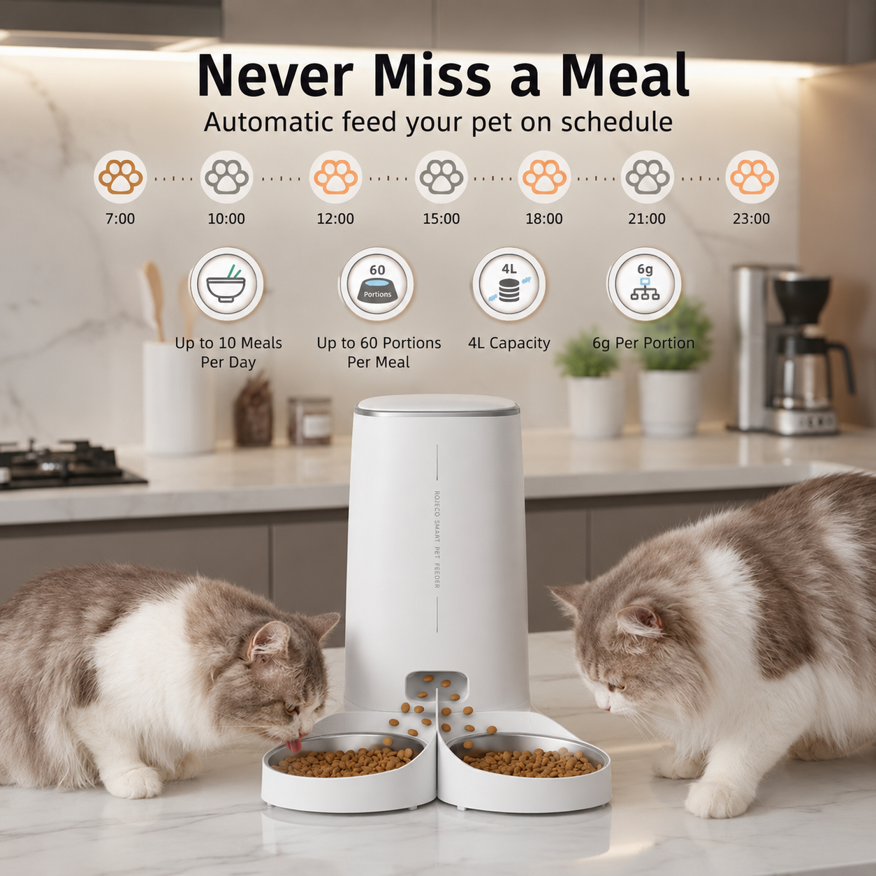 Smart Pet Feeder with WiFi Control