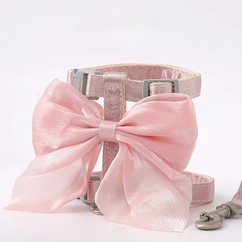 Chic Bowknot Cat Harness Set