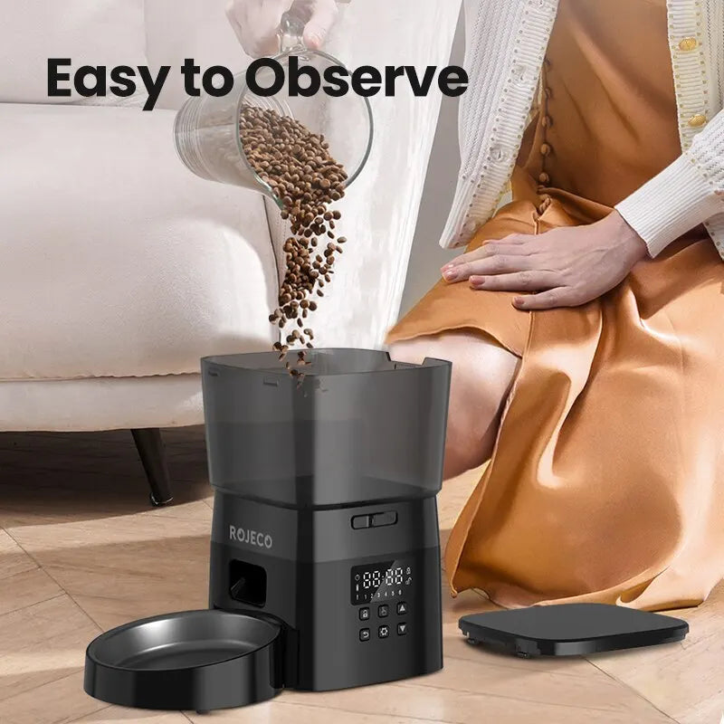 Rojeco Smart Pet Feeder with Buttons 2L