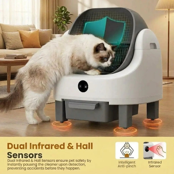Smart Self Cleaning Cat Litter Box